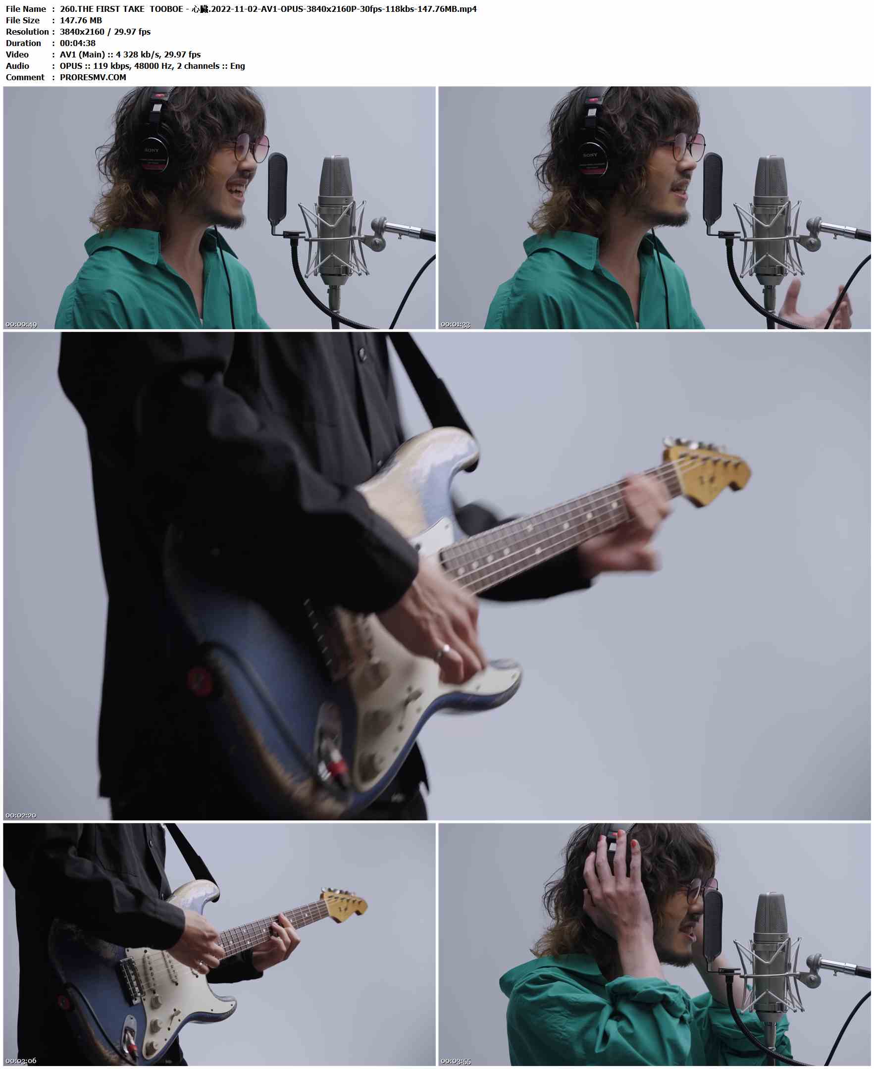 260.THE FIRST TAKE TOOBOE - 心臓.2022-11-02-AV1-OPUS-3840x2160P-30fps-118kbs-147.76MB官方MV_高清MV